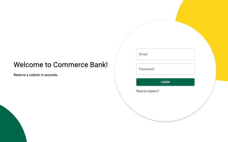 Commerce Bank Cubicle Reservations